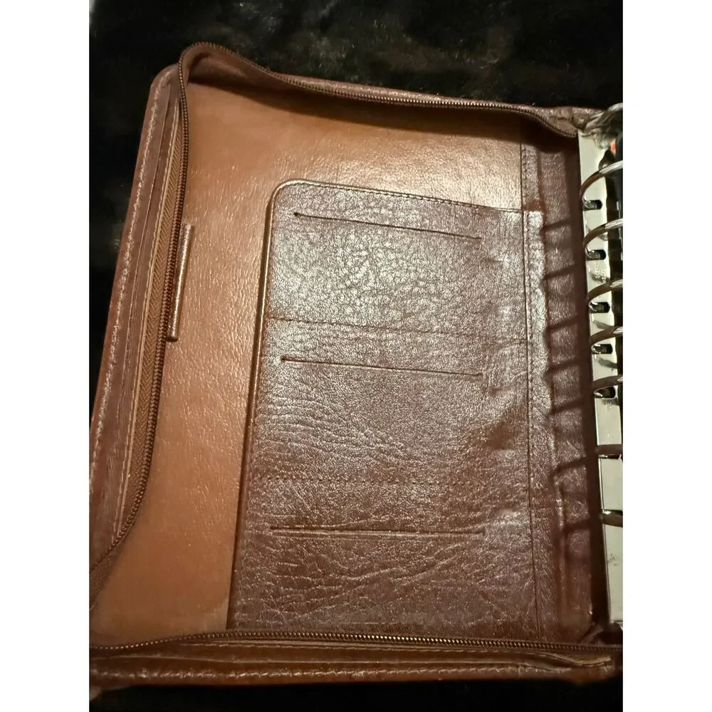 Franklin Covey Binder Planner Zip cover inserts leather